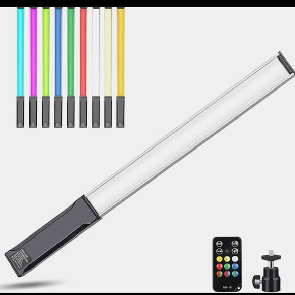 Hagibis RGB Handheld Photography Light LED Video Light Wand 9 Colors,with Built- - Picture 2 of 9